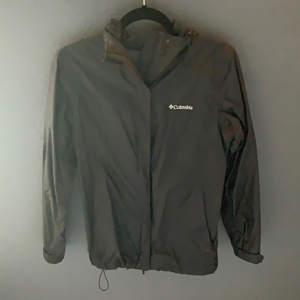 Dark Blue Columbia Rain Jacket